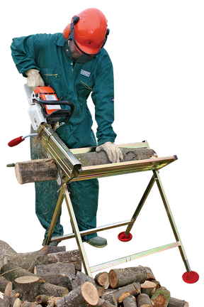 Portek Logmaster Saw Horse Wood Bench Folding w/ Saw Clamp