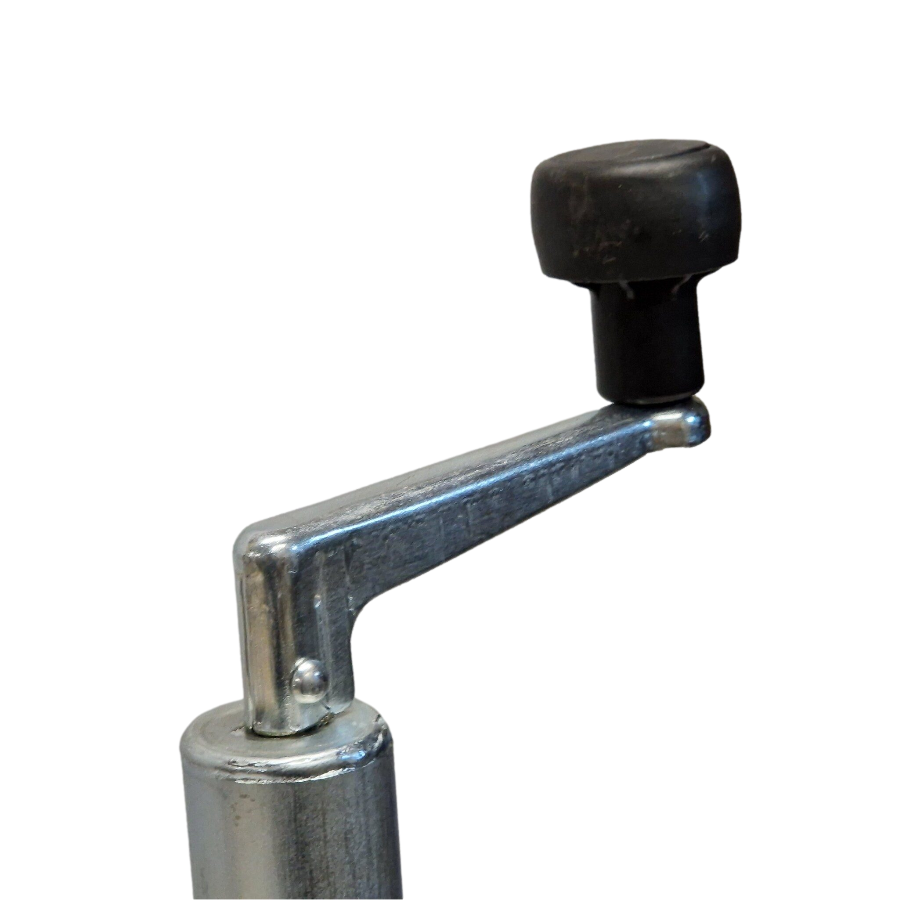 Jockey Wheel & Clamp - Telescopic 34mm Tube Trailer Stand Max Load 75kg