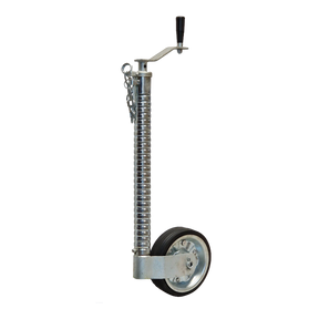 Jockey Wheel Heavy Duty Ribbed 48mm Tube Telescopic Trailer Stand Max Load 500kg (Plant)