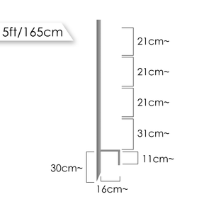 165cm Multipurpose Steel Post for Bolt-On Insulators w/ Thread-In Step