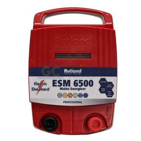 Rutland ESM6500 230v 6.5J 65km Fence Energiser 5yr Warranty