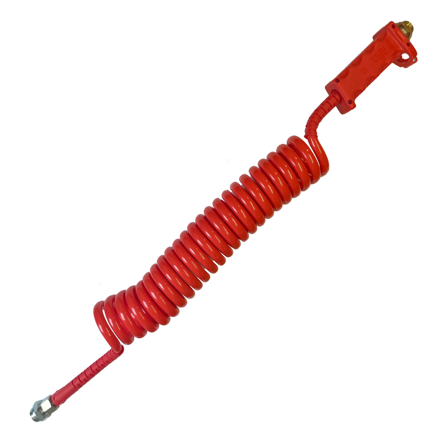 Trailer Airline Suzie Brake Emergency 600 - 2800mm Hose – M16/M22 to M18 Female /M22 Adaptor – 700 PSI Burst Pressure