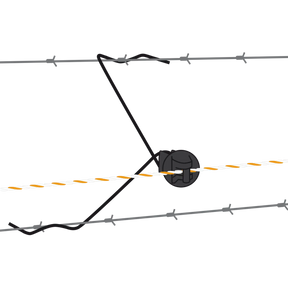 Gallagher Offset Pinlock Insulator Black (pack of 25)