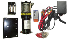 2500lbs / 1100kg Electric Winch for Quad Bike /  ATV with 8m Cable & Hook plus Remote Hand Control