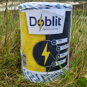 Doblit Blue & White 500m 6-Strand 3mm Poly Wire Conductor