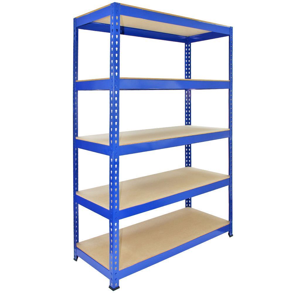 Q-Rax Blue Metal Racking Units – 3-Pack, 120 x 50 x 180 cm