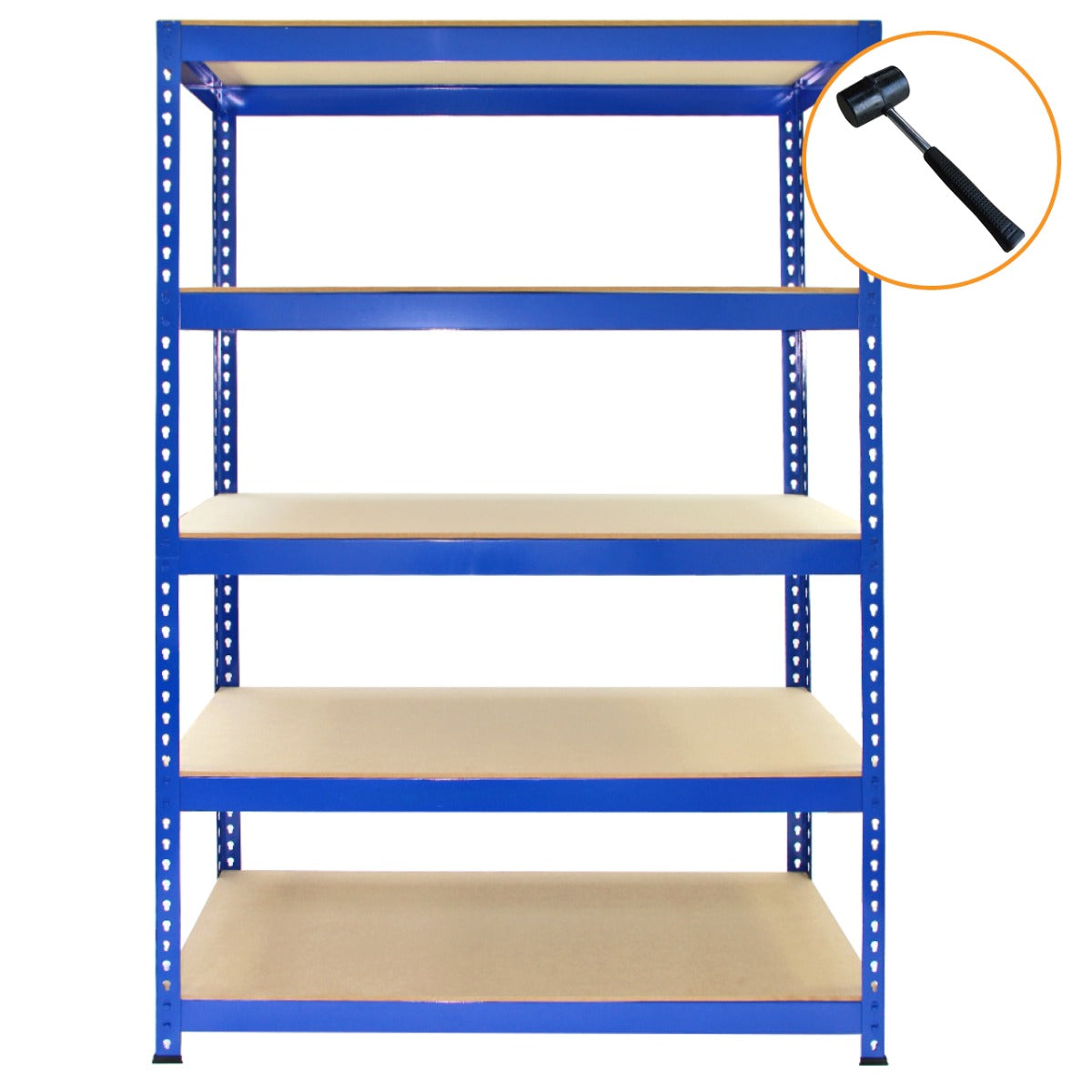 Q-Rax Blue Metal Racking Units – 120 x 50 x 180 cm