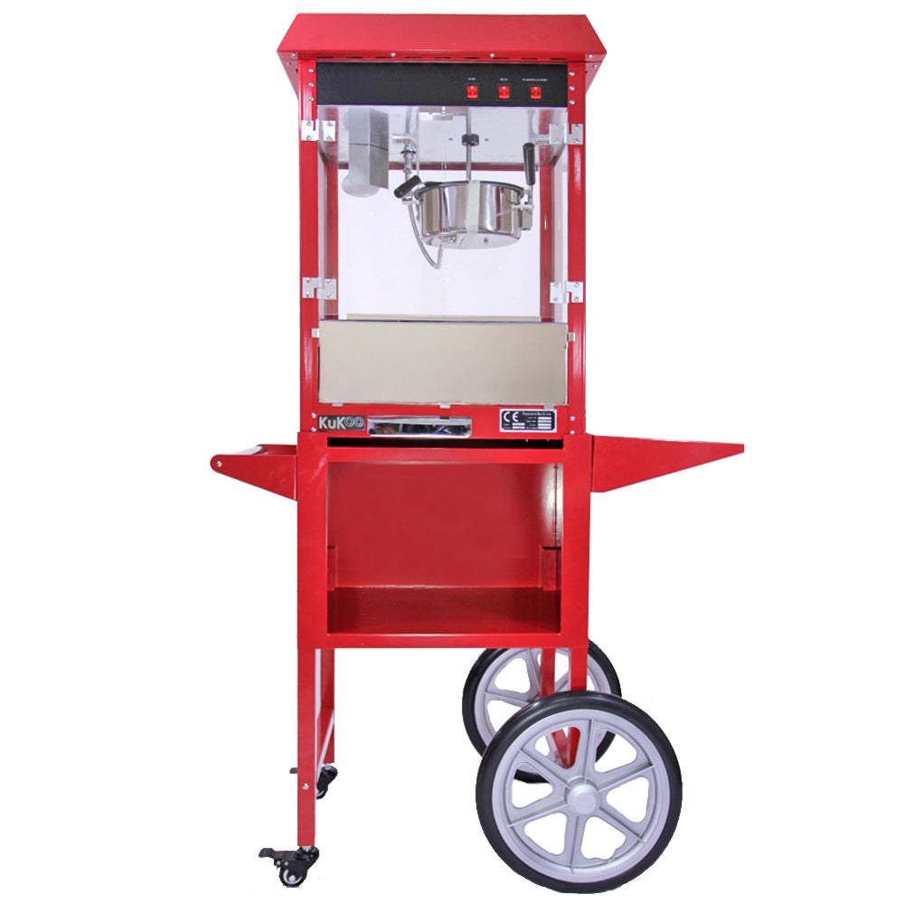 KuKoo Commercial 8 oz Popcorn Maker with Cart