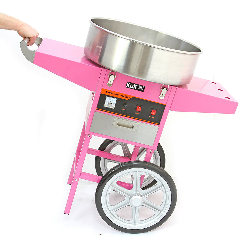 KuKoo Candy Floss Machine with Cart and Accessories
