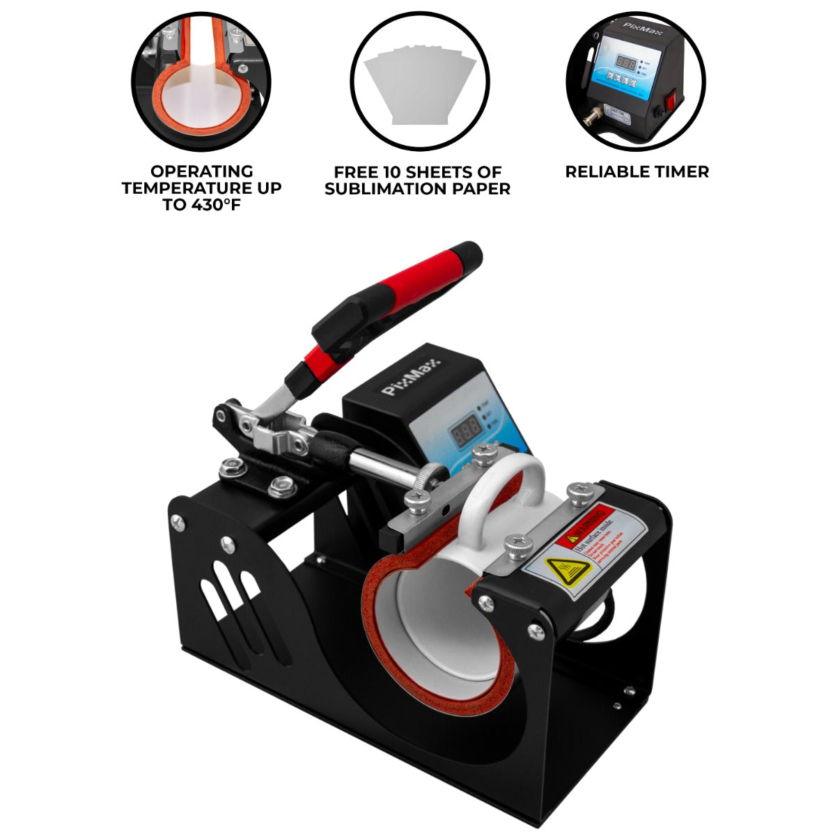 PixMax Sublimation Mug Heat Press Machine