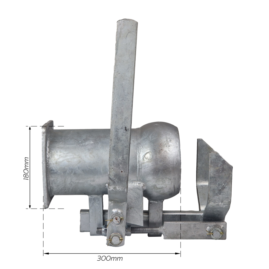 Slurry Tanker Coupler 6" Italian Pipe Quick Attacher Male 300mm Long Neck