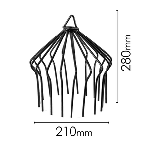 Chimney Bird Guard Cage Cowl Chimney Crow Protection - 210mm Black