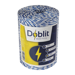 Doblit Blue & White 500m 6-Strand 3mm Poly Wire Conductor