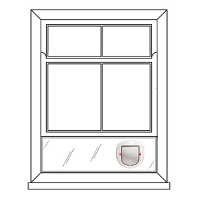 Window Cat Door Insert