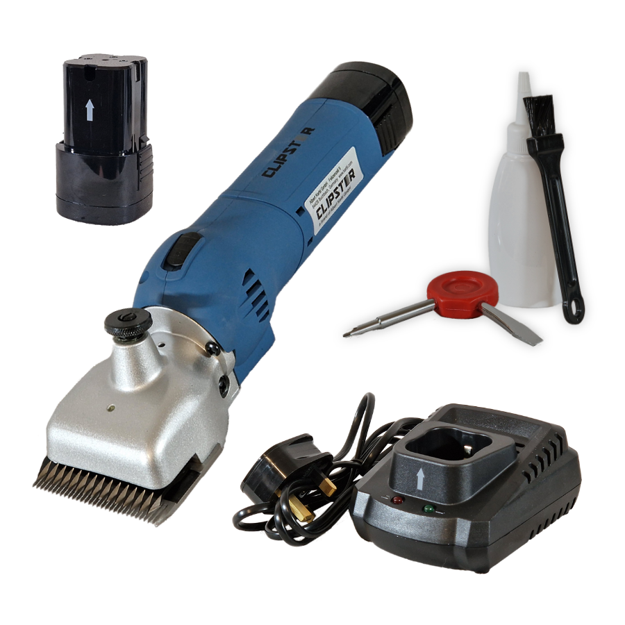 Horse Clippers Cordless Shears 14.4V 2.5Ah 120min per/battery & Quick Charger