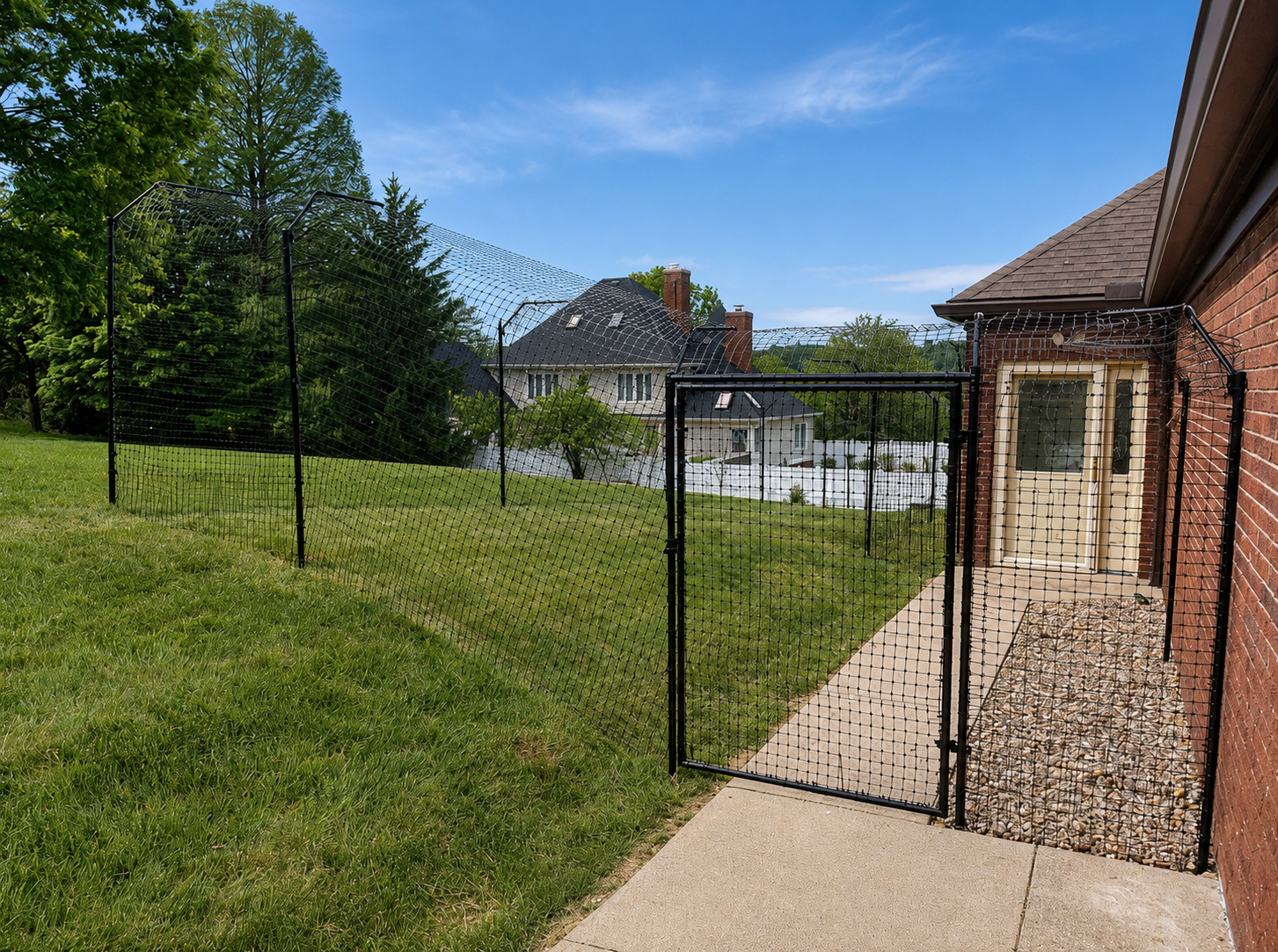 Free-Standing Cat Fence Enclosure System