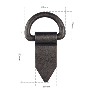 D-Ring Trailer Lashing 95x65mm Loop Heavy-Duty Load Strap Tie-Down Point Eye