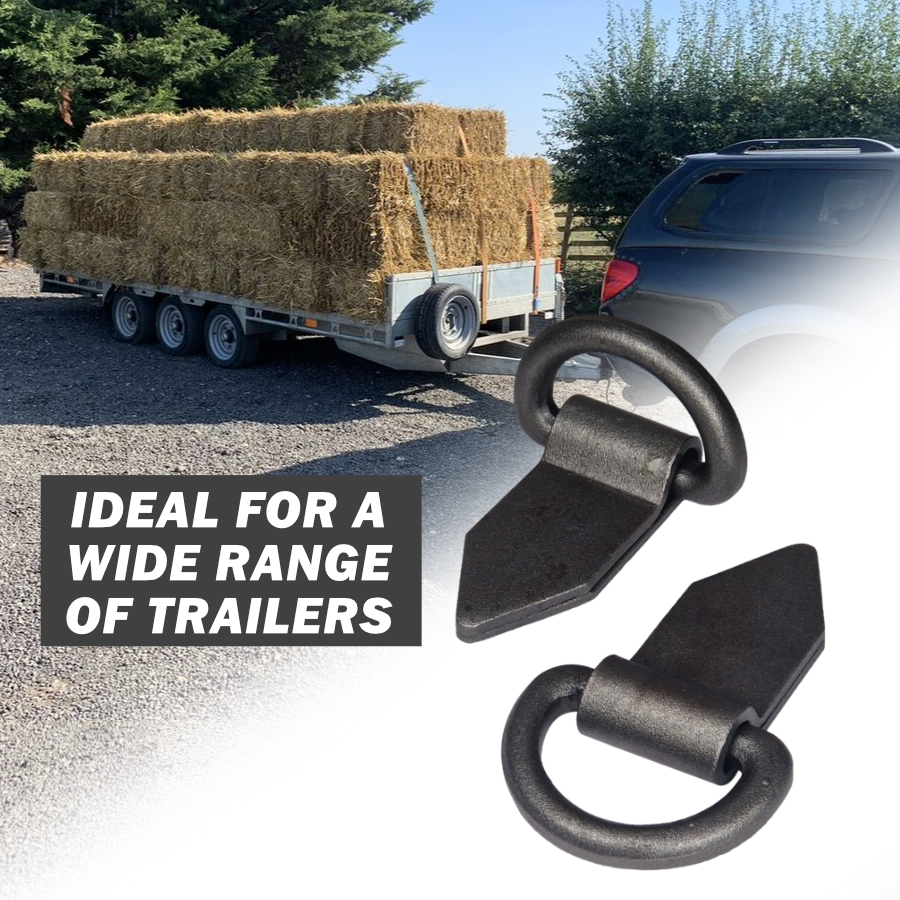 D-Ring Trailer Lashing 95x65mm Loop Heavy-Duty Load Strap Tie-Down Point Eye