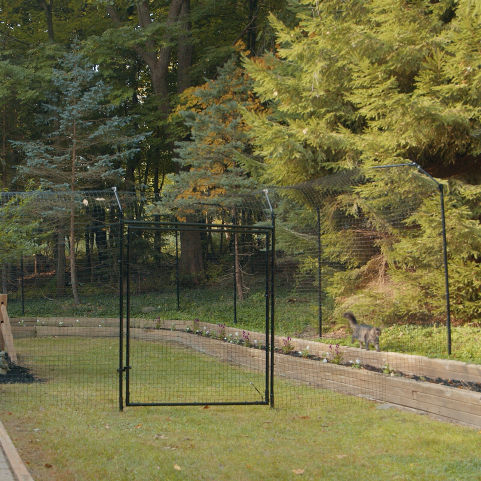 Free-Standing Cat Fence Enclosure System