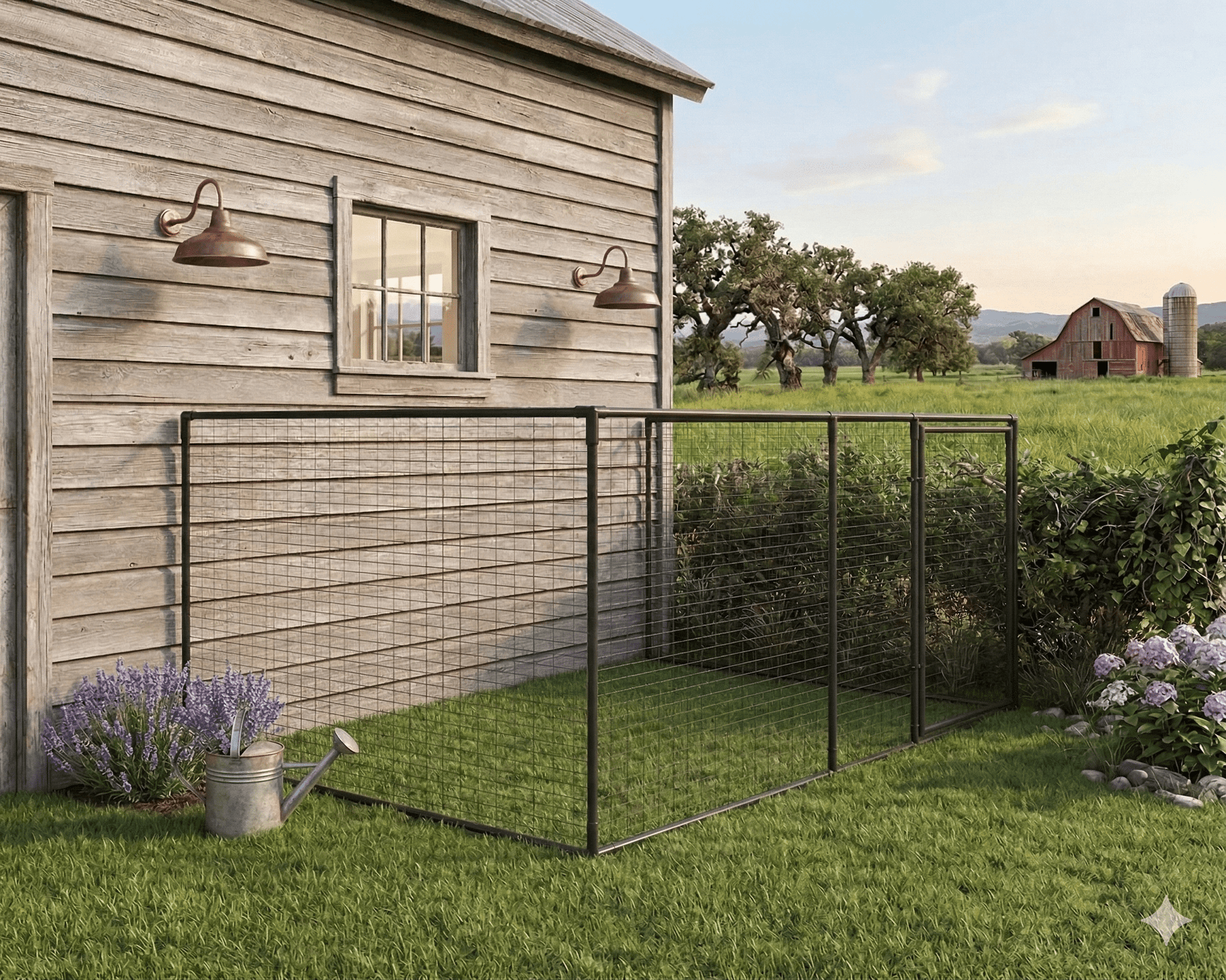 Dog Run Fence