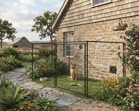 Dog Run Fence