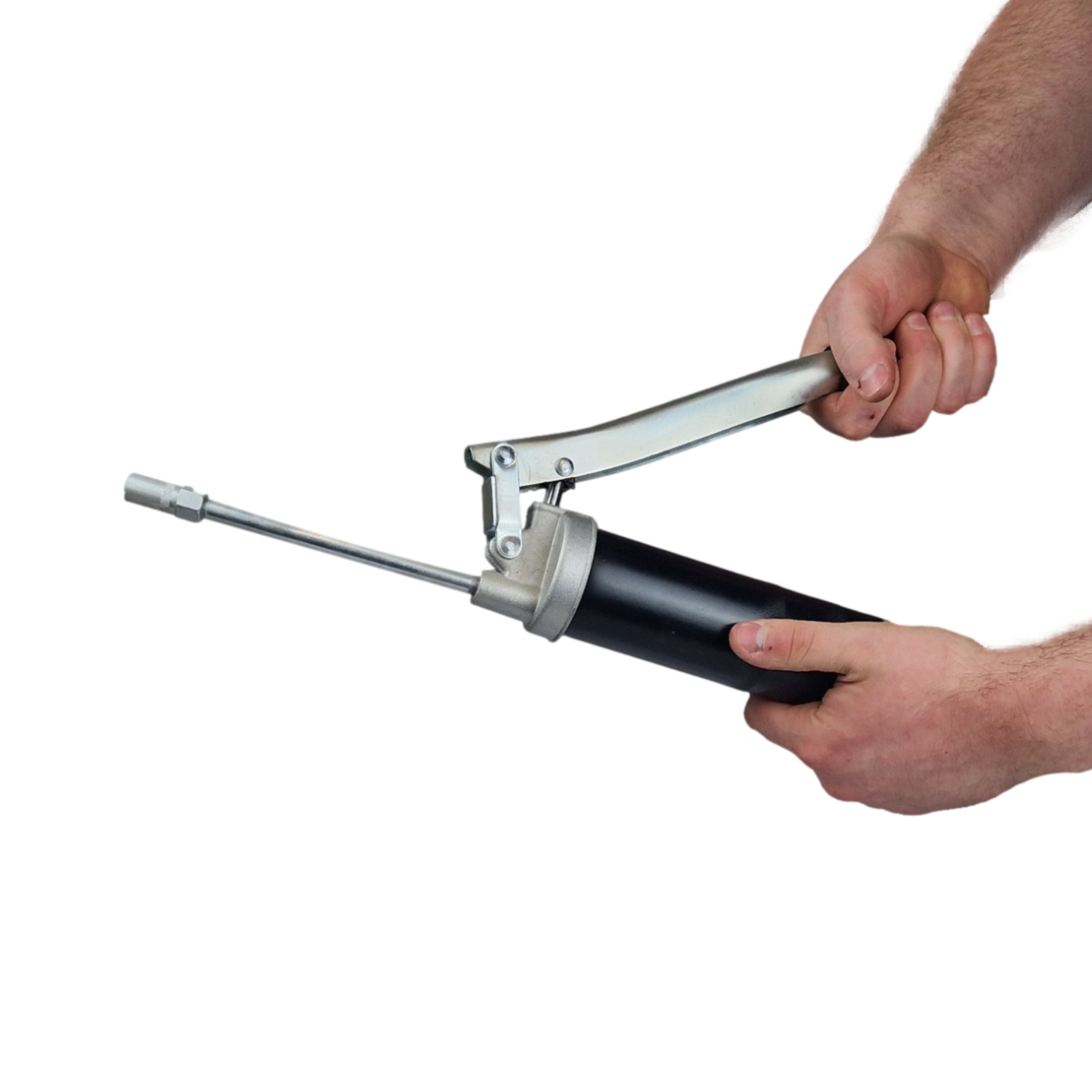 Grease Gun Single Lever Action 10,000PSI Fits 400g Standard Bulk Cartridge