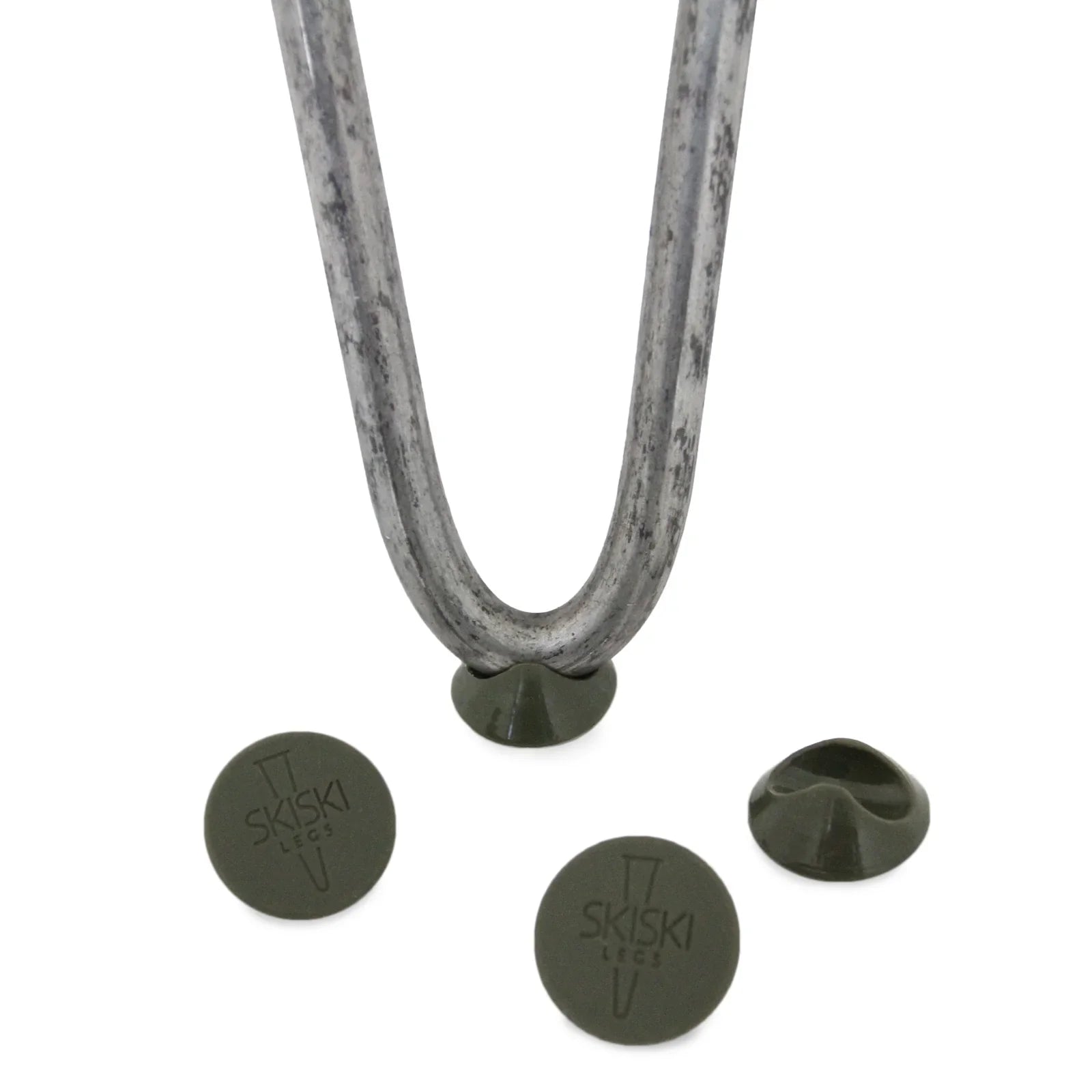4 x Hairpin Leg  Grey 10mm Feet Protectors Pack