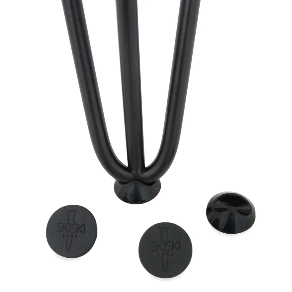 4 x Hairpin Leg  Black 10mm Feet Protectors Pack