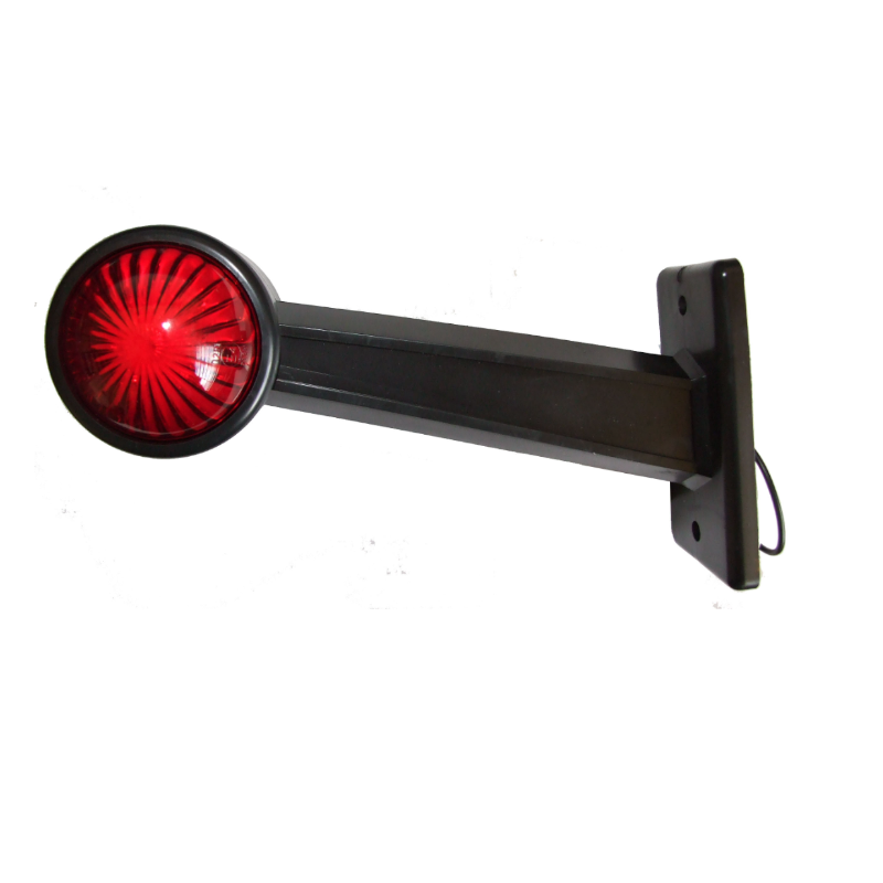 Stalk LED Trailer Towing Lamp 12 LED Dual Side Marker Screw Mounting (Right & Left) 10-30V E Marked IP67 Waterproof