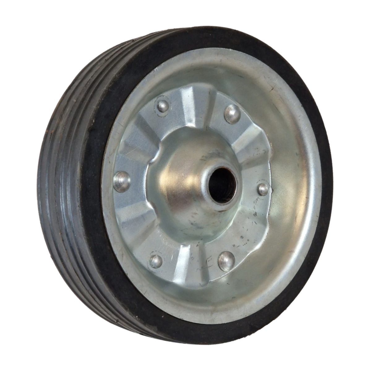 Replacement Wheel for Jockey Wheel 200x56mm Steel Rim w/ 20x62mm Centre Bore (Plant)
