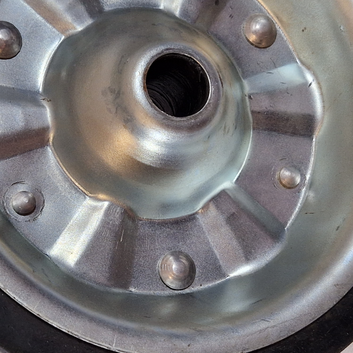 Replacement Wheel for Jockey Wheel 200x56mm Steel Rim w/ 20x62mm Centre Bore (Plant)