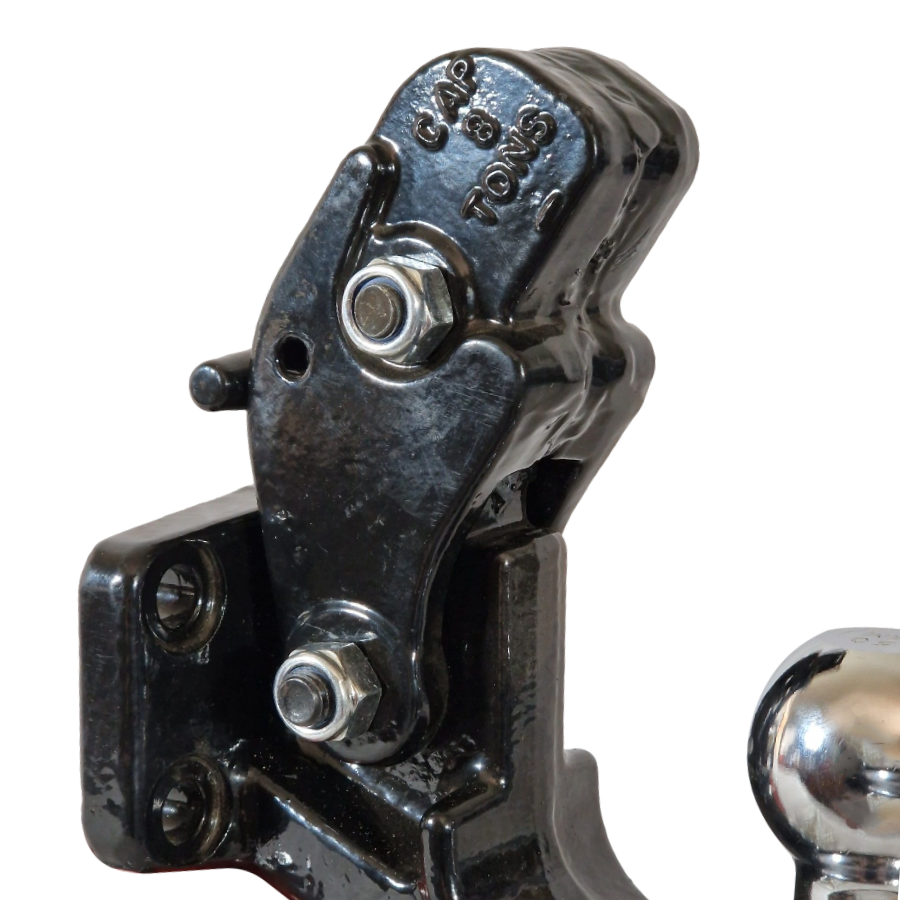 Pintle Hook Dual Hitch 50mm Ball & Ring Heavy Duty Trailer Mount 3000kg