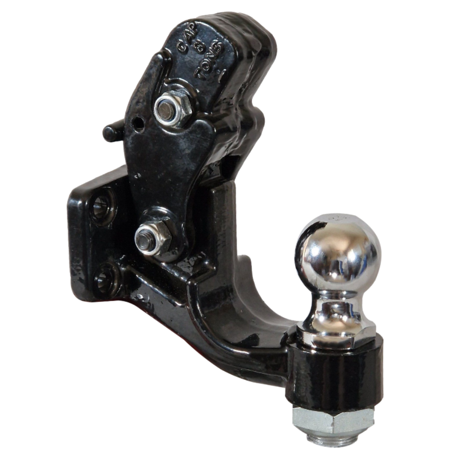 Pintle Hook Dual Hitch 50mm Ball & Ring Heavy Duty Trailer Mount 3000kg