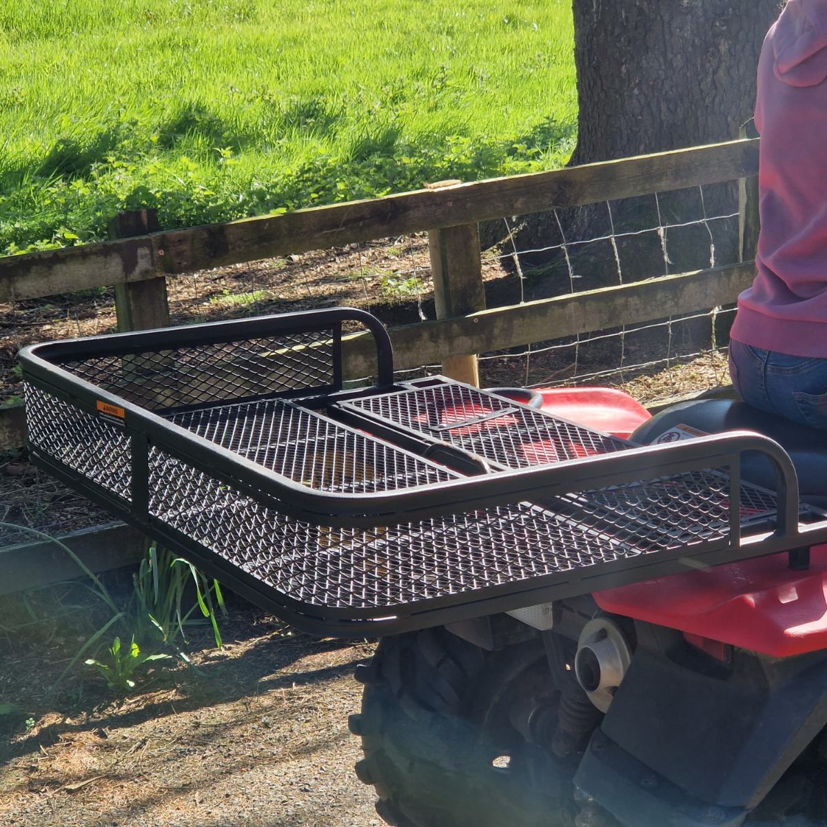 ATV Transport Box Quad Basket Front & Rear - Luggage Rack Mounted Crate for Quad Bikes, ATVS, UTVS