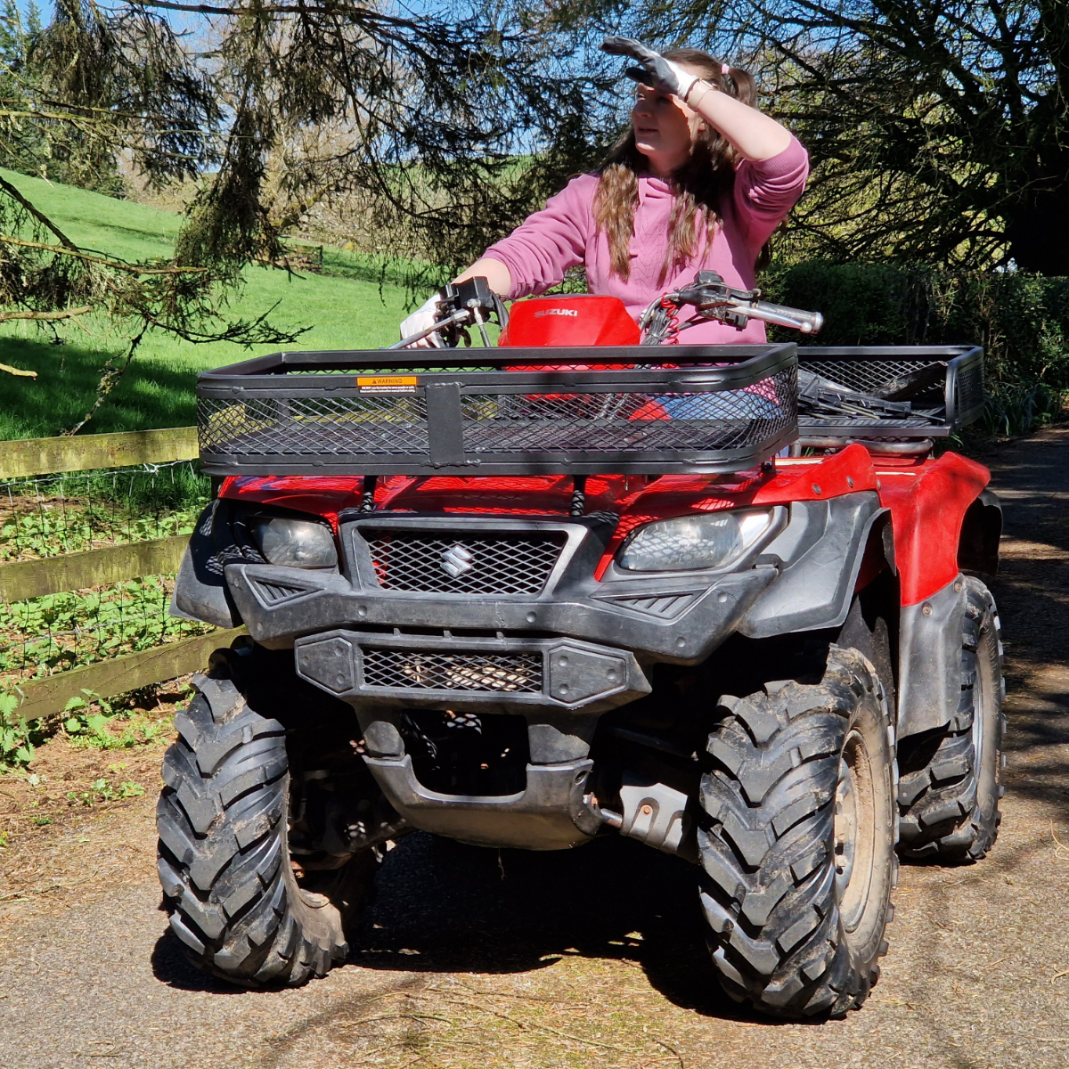 ATV Transport Box Quad Basket Front - Luggage Rack Mounted Crate for Quad Bikes, ATVS, UTVS