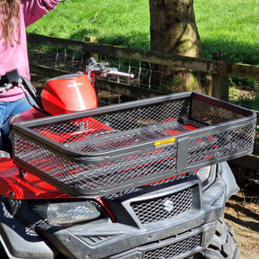 ATV Transport Box Quad Basket Front & Rear - Luggage Rack Mounted Crate for Quad Bikes, ATVS, UTVS