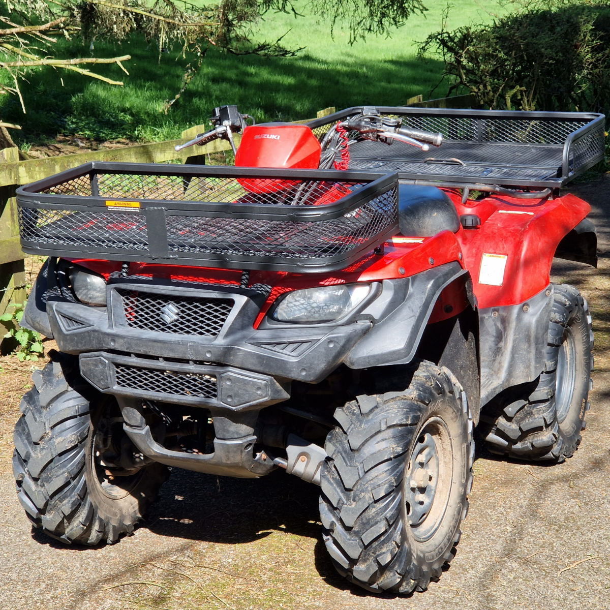 ATV Transport Box Quad Basket Front & Rear - Luggage Rack Mounted Crate for Quad Bikes, ATVS, UTVS