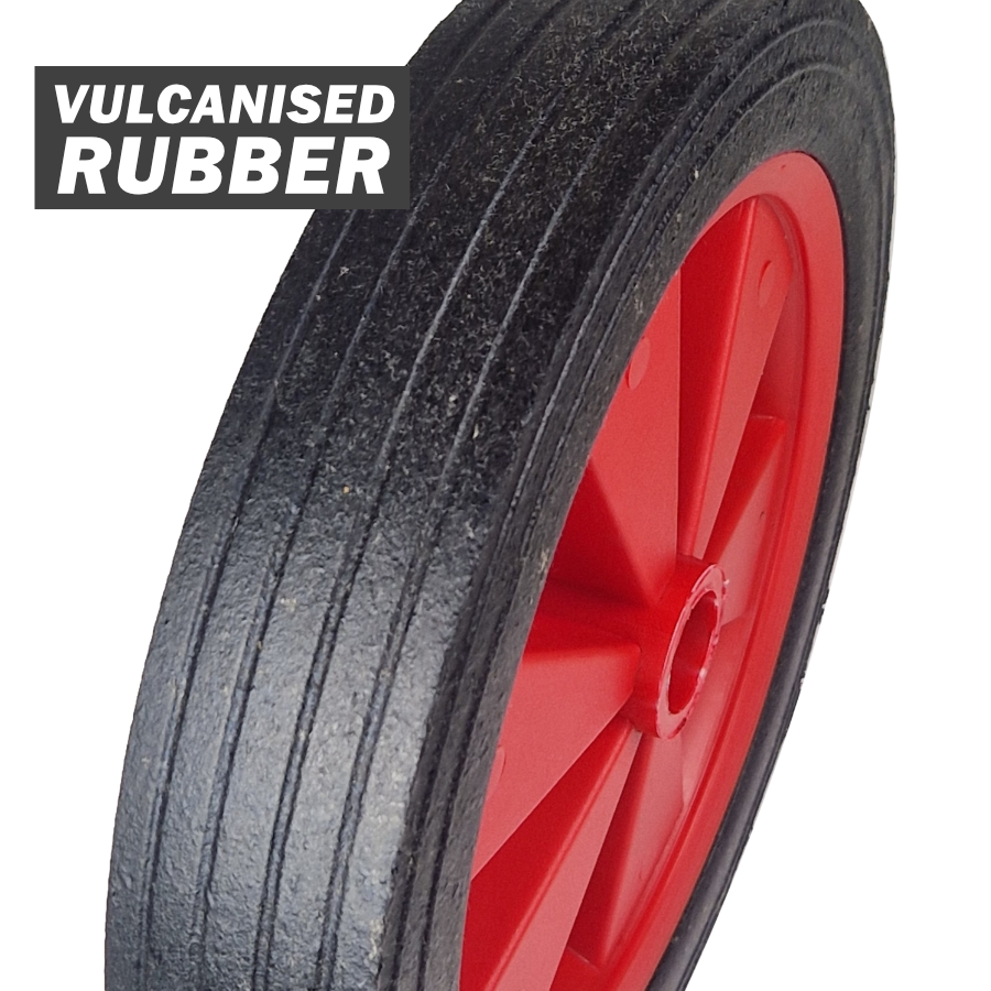 Castor Wheel 270x50mm Plastic Rim 25x58mm For Creep Feeders & Trolleys