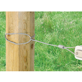 Ratchet Tensioner End Insulator with Wire Loop
