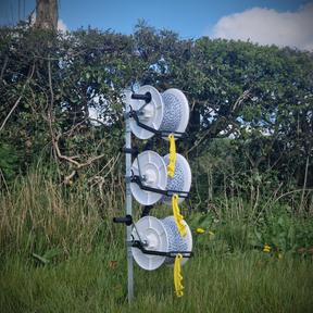 Doblit QuickFence 500m 3-Reel Electric Fencing Kit - 120cm Metal Post, 3x Large Geared Reels, 3x 500m Poly Wire & 3x InsulGrip Handles
