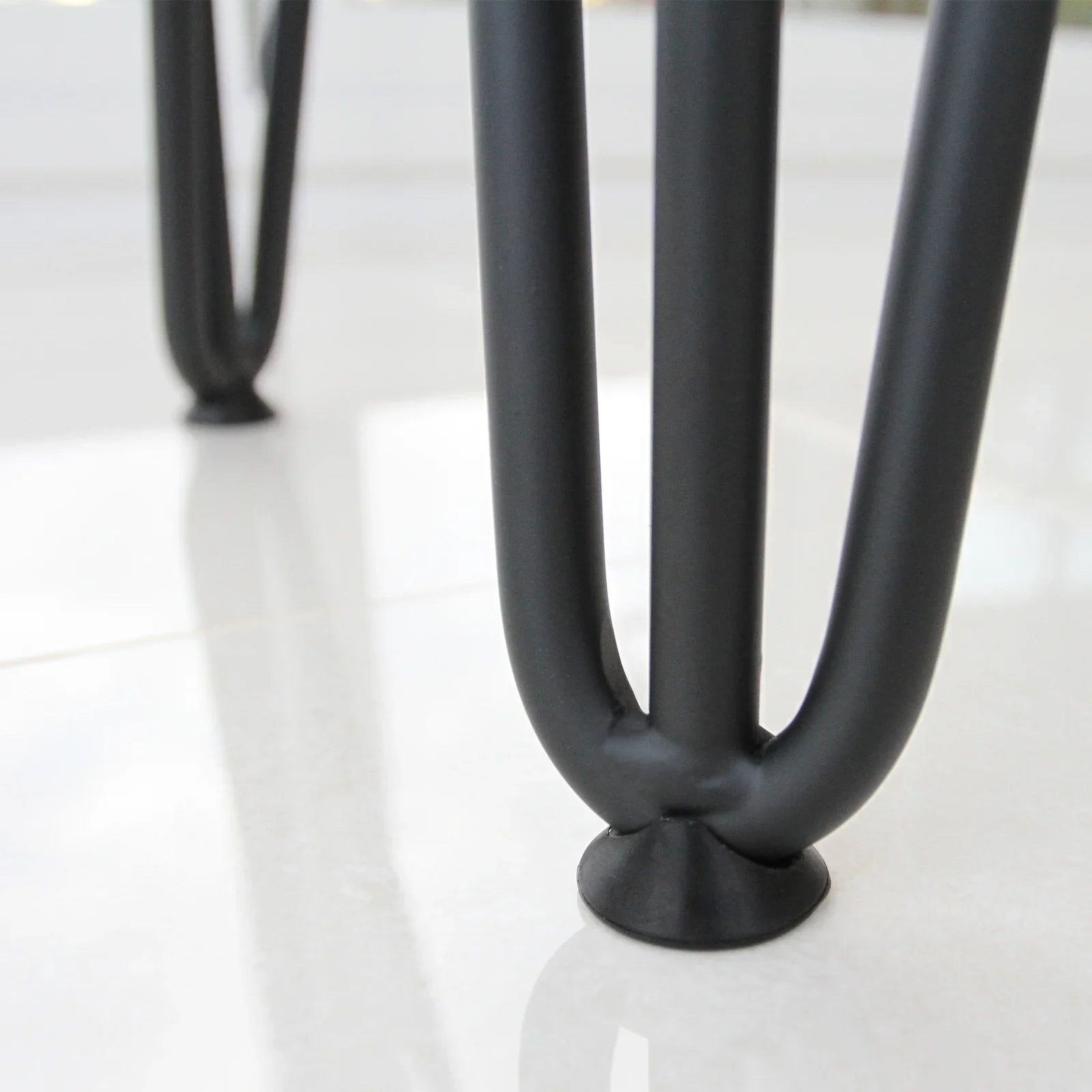 4 x Hairpin Leg  Grey 10mm Feet Protectors Pack