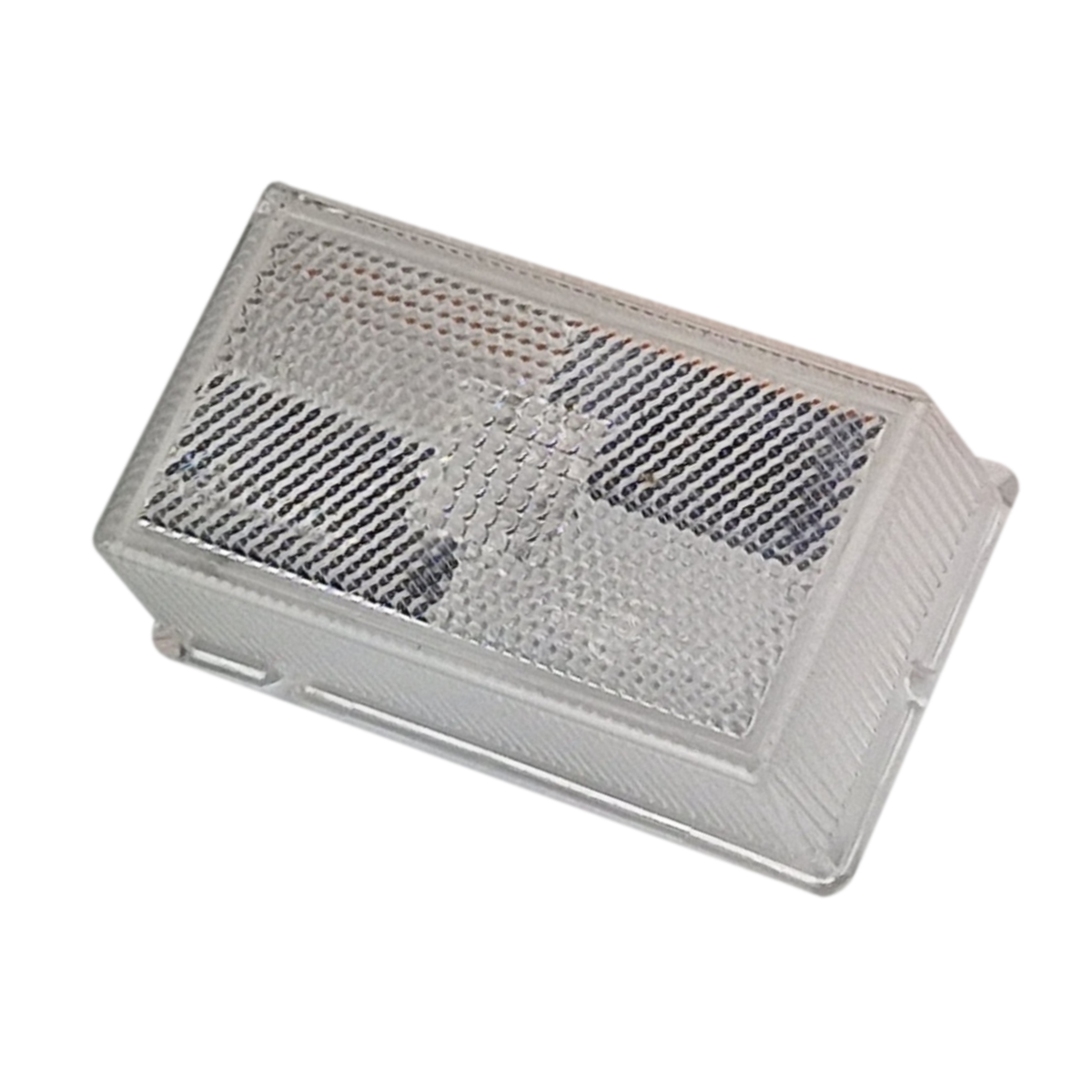 Side Marker Lens White 95x95x25mm E-marked