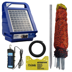 Sheep Netting Solar Electric Fence Kit –  Poly Net with Posts, Solar Energiser for Sheep, Goats & Farm Animals