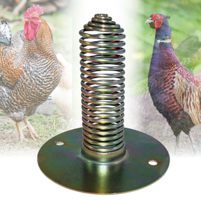 Spiral Spring Feeder Poultry & Fowl Gravity Feeder