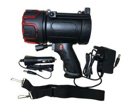 Rechargeable LED Torch Spotlight – 3000 Lumen, 700m Beam, IP67 Shockproof, CREE LED Pistol
