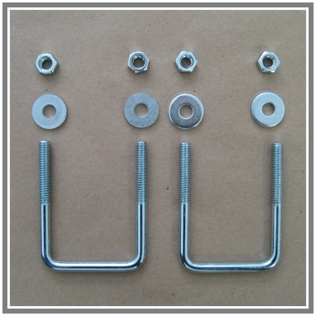 U-Bolt Hardware for 2" Square Post