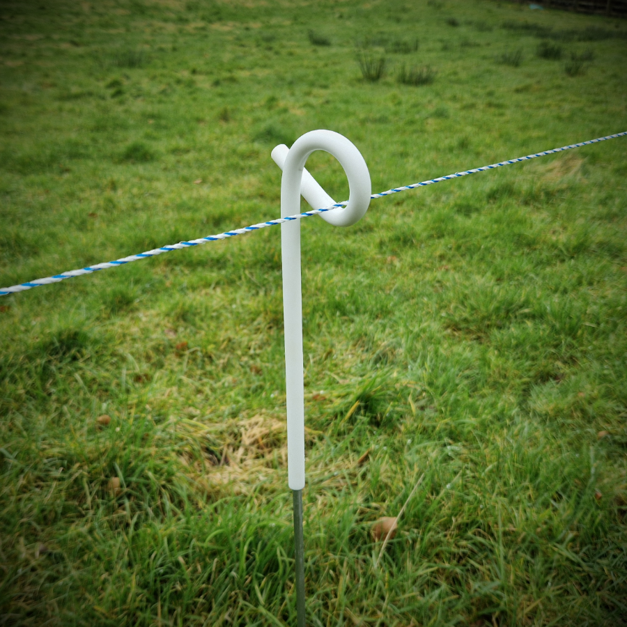 Pigtail Post 105cm 6mm Round Steel Post Heavy Duty (10x Pack)