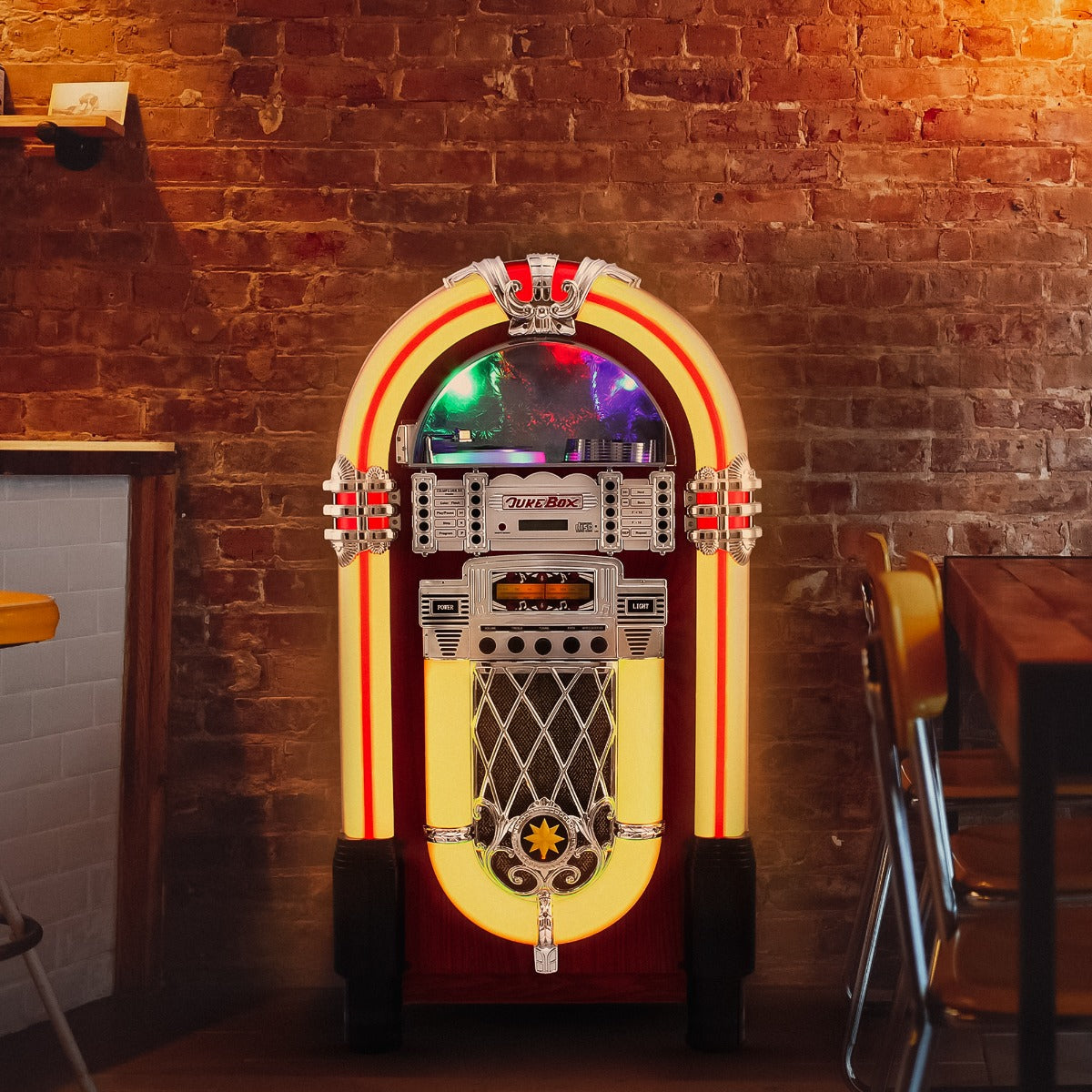 Illuminated Retro-Style Jukebox Sound System