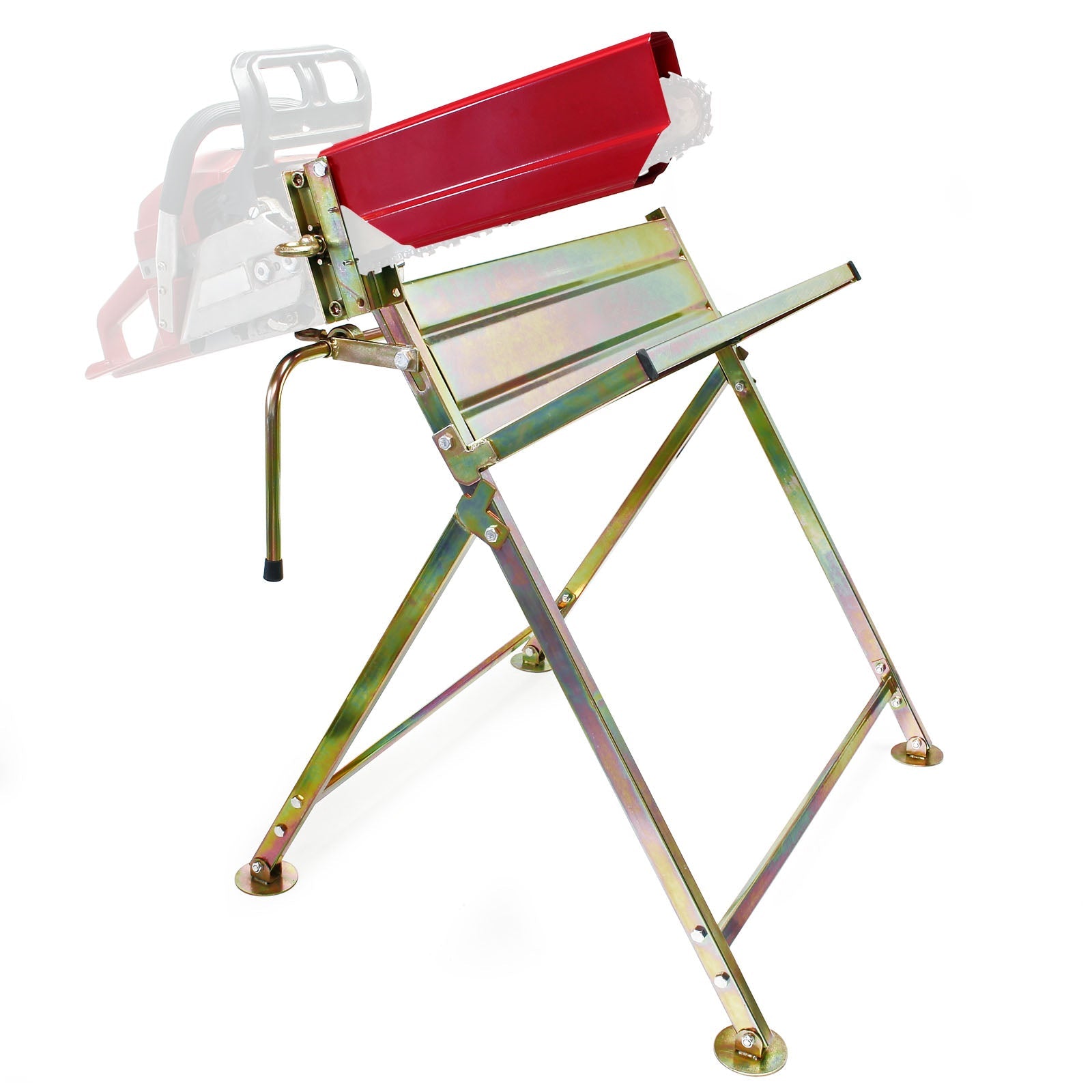 Foldable Saw Horse Wood Bench w/ Saw Holder