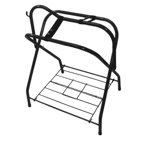 Folding Saddle Rack Stand with Blanket Dryer and Bridle Hook